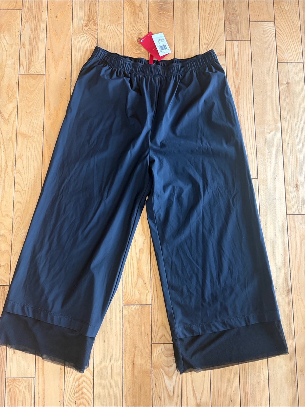 IC COLLECTION Black Wide-Leg Pull-On Kids Pants